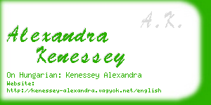 alexandra kenessey business card